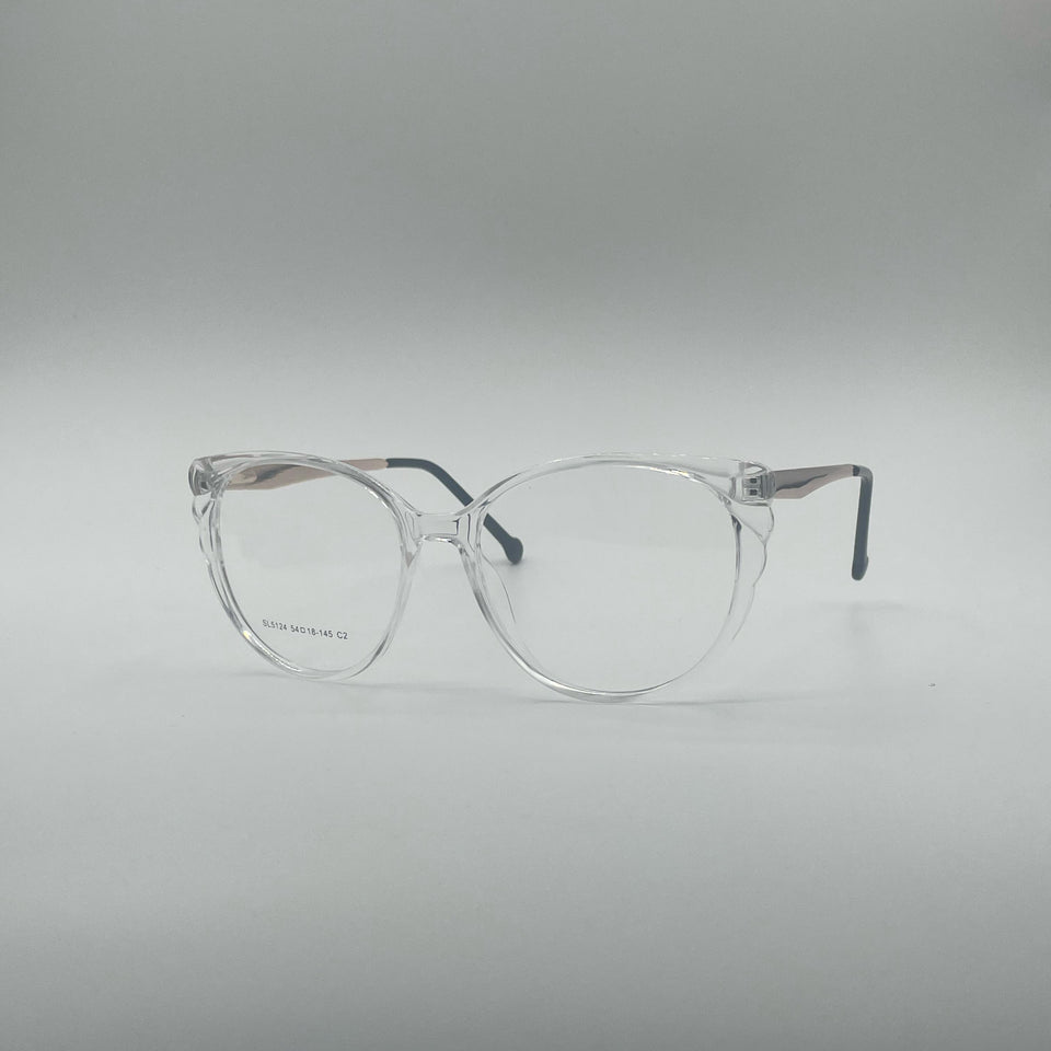 Cat Eye Translucent Frame Women's Optics-394