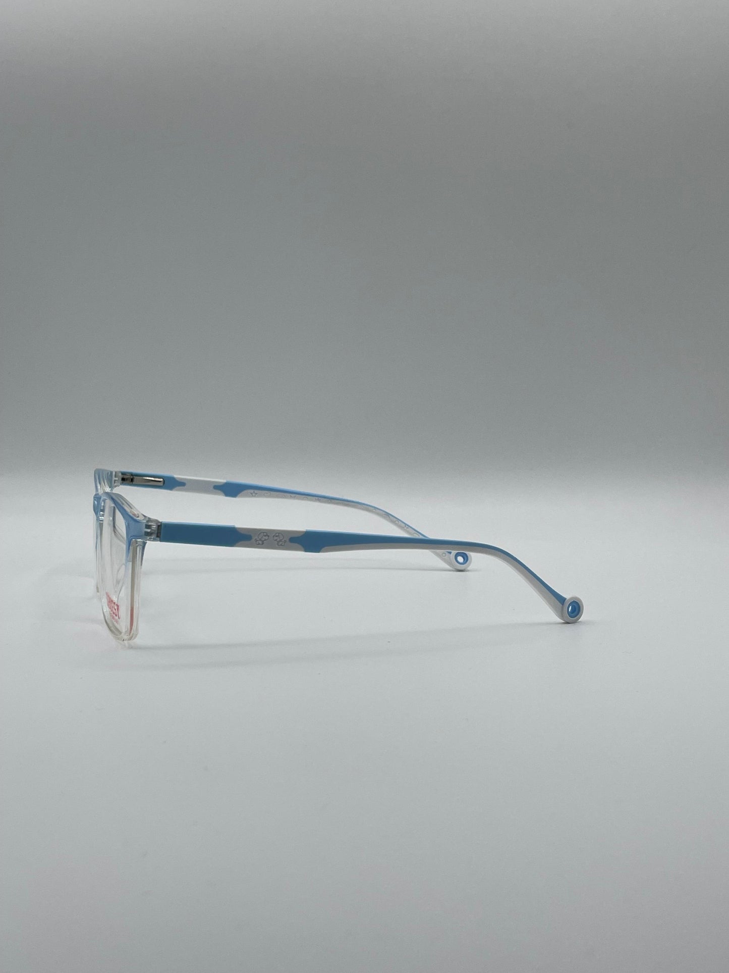Acetate Translucent Blue & White Frame Kids Optics-294
