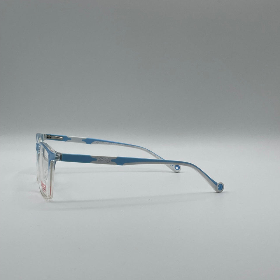 Acetate Translucent Blue & White Frame Kids Optics-294