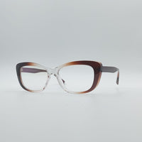 Cat Eye Brown & White Frame Women's Optics-093
