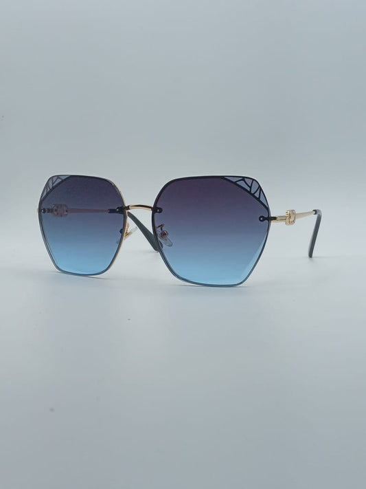Cat Eye Black Frame Women's Sunglasses-039
