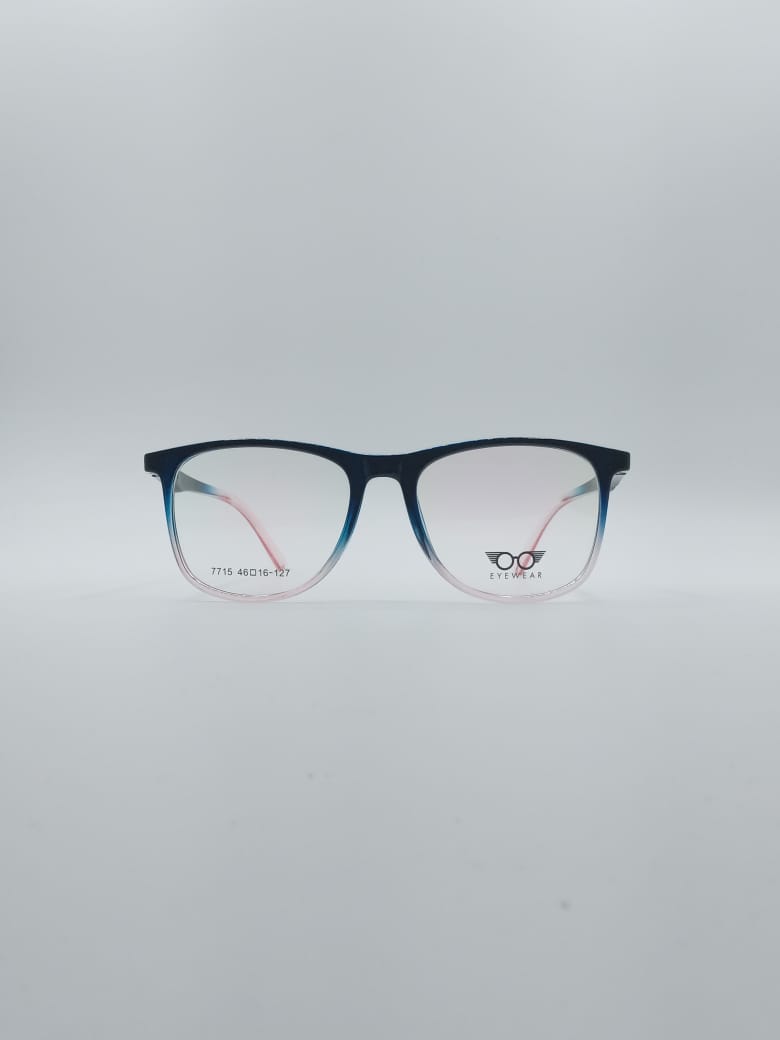 Acetate Blue & White Frame Kids Optics-130