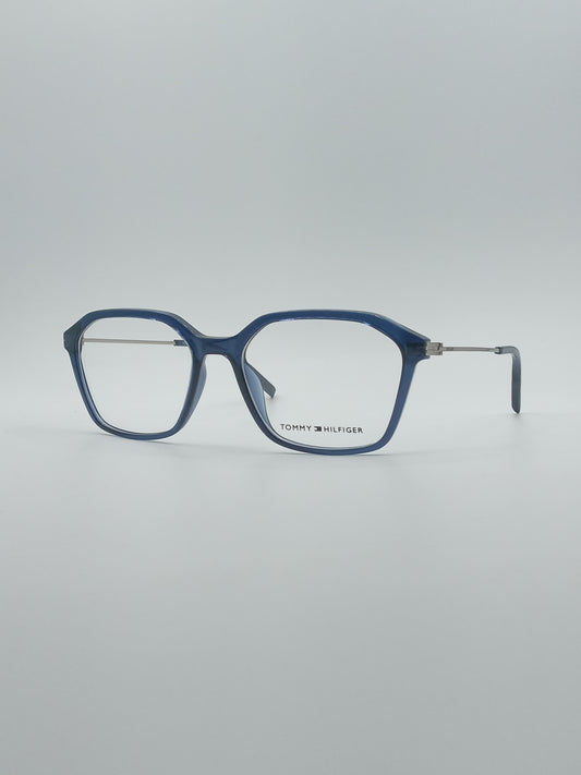 Soft Square Blue Frame Men's Optics-251