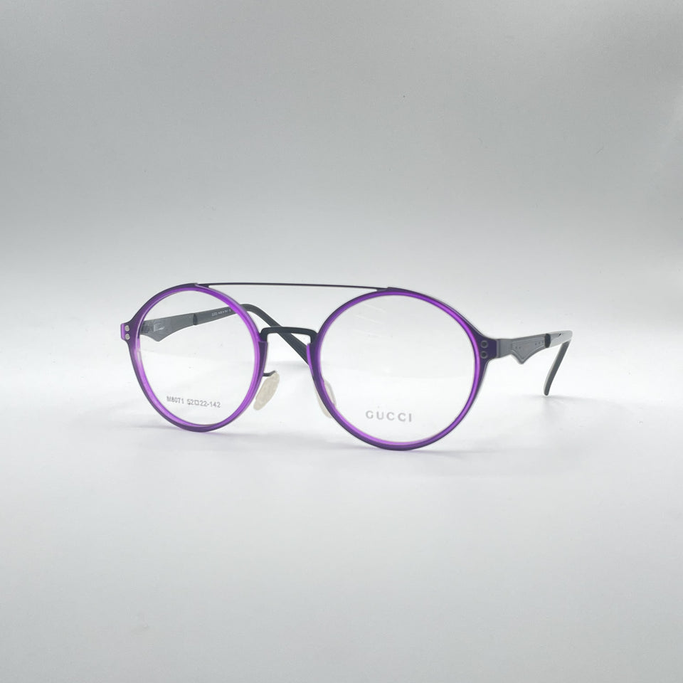Circular Purple Frame Men's Optics-270