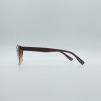 Cat Eye Brown & White Frame Women's Optics-089